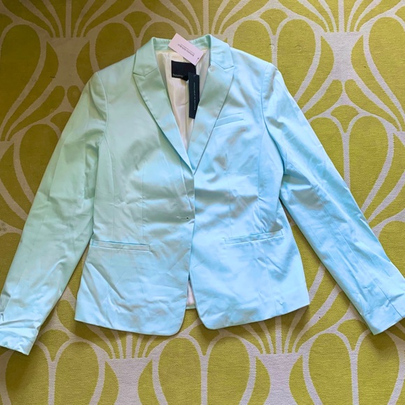 NWT Banana Republic Blue Spring Sateen Bla… - Picture 4 of 8